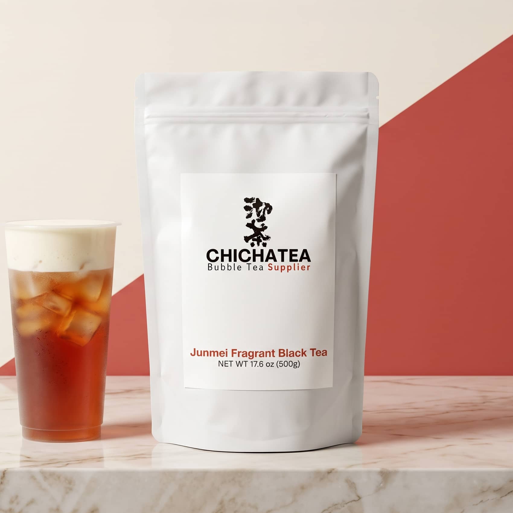 Junmei black tea wholesale 500 g bag for milk tea and bubble tea